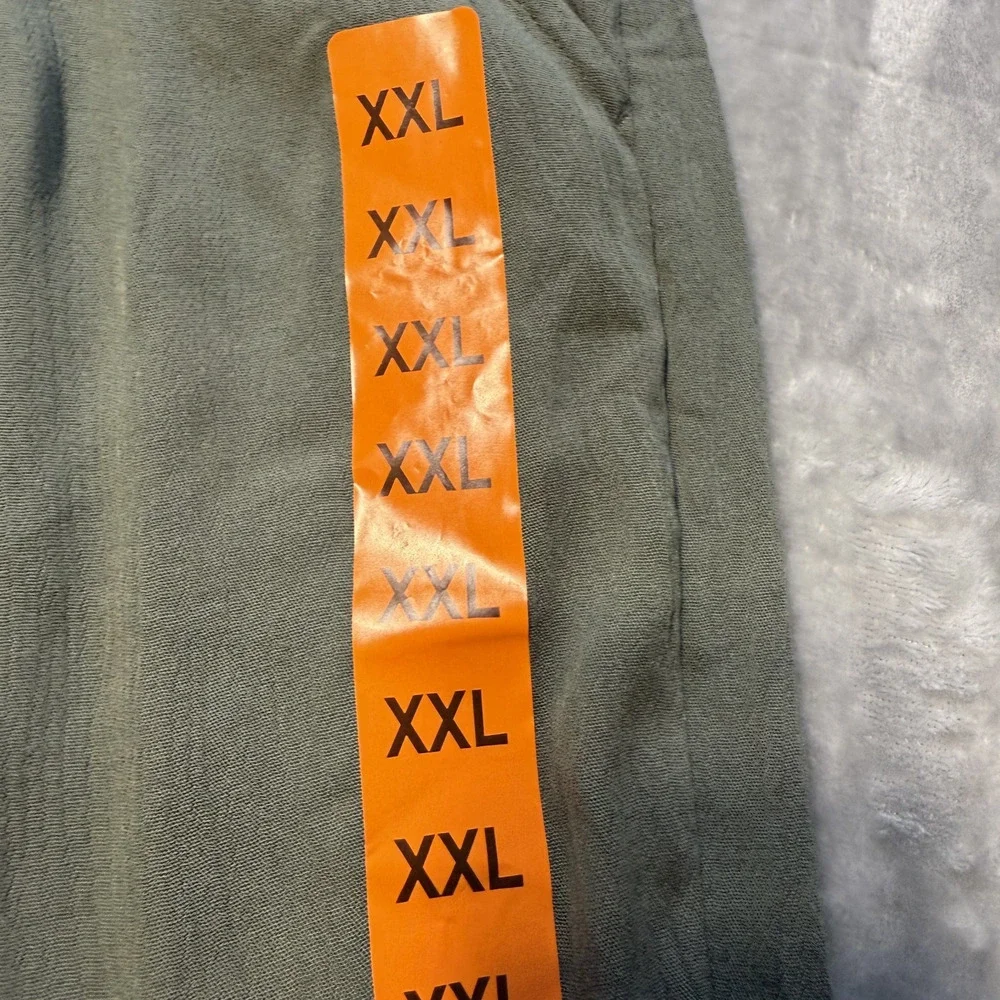 Three Dots Pants Womens XXL Green Elastic Pull On Wide Leg Pockets Rayon NWT - Picture 4 of 12
